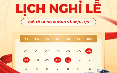 THÔNG BÁO LỊCH NGHỈ LỄ