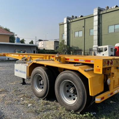 Sơmi Rơmooc Xương CIMC Dongguan 20 feet - 2 trục - 4 Khoá - Lốp 12R22.5