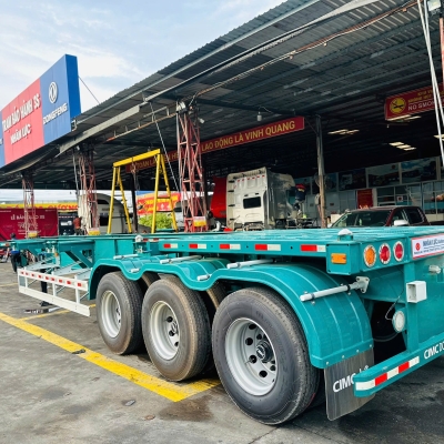 Sơmi Rơmooc Xương CIMC Dongguan 40feet - 3 trục - 12 Khoá - Lốp 11R22.5