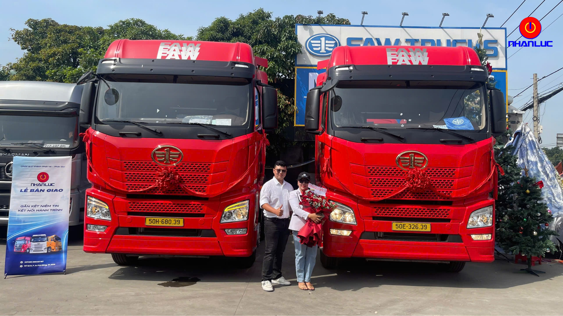 Bàn giao 2 xe đầu kéo FAW 445HP Yuchai
