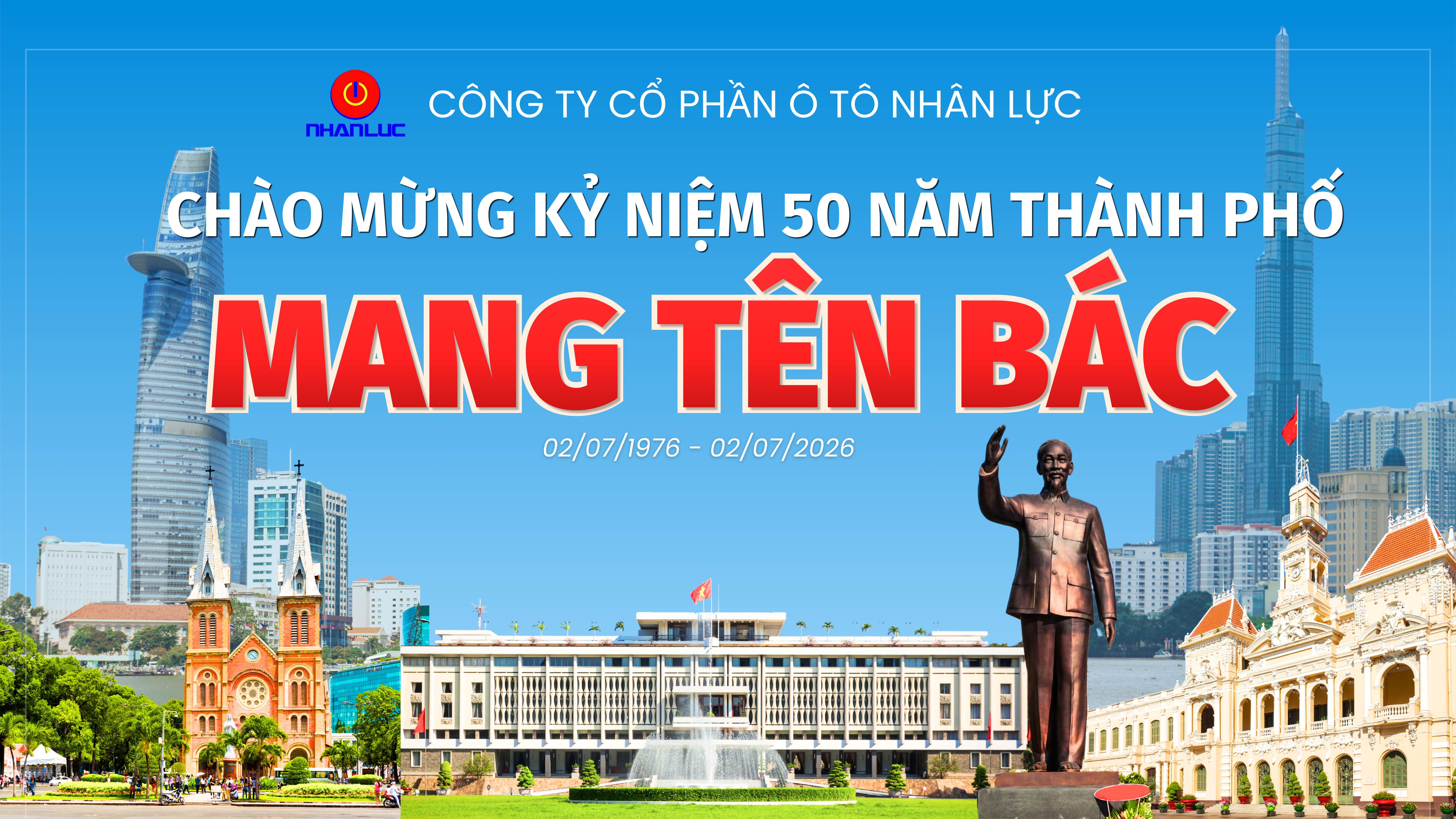 Ô Tô Nhân Lực Chào Mừng 50 Năm Thành Phố Hồ Chí Minh
